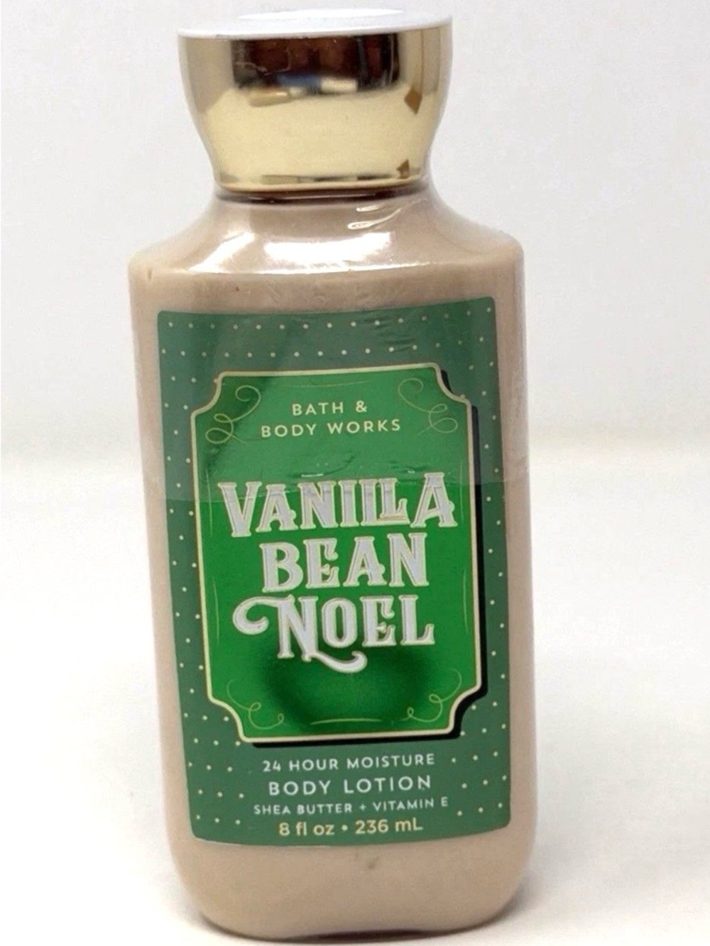 Bath & Body Works Vanilla Bean Noel Lotion 8oz 2019 NOS Sealed 24hr Moisture